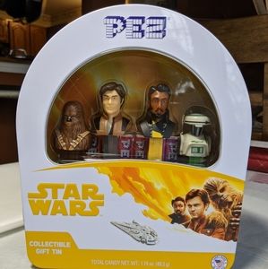 NIB Pez Star Wars Solo Collector Tin